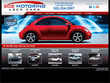 Tablet Screenshot of 502motoring.com